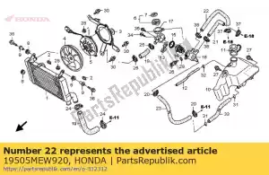 honda 19505MEW920 w?? fr. woda w g?owicy cylindrów - Dół