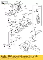 45014036523J, Kawasaki, amortiguador, spg blk + bo ex300 kawasaki ninja 300 2013, Nuevo