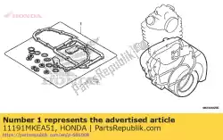 Qui puoi ordinare guarnizione del carter da Honda , con numero parte 11191MKEA51: