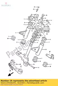 Suzuki 5621134300291 soporte, manillar - Lado inferior