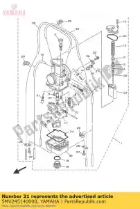 yamaha 5MV245140000 rede, filtro 1 - Lado inferior