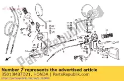 Qui puoi ordinare set di interruttori, uccisione di avviamento da Honda , con numero parte 35013MBTD21: