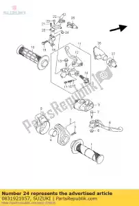 suzuki 0831921057 écrou - La partie au fond