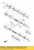 2D1174110000, Yamaha, Asse, principale yamaha fz 1000 2011 2012, Nuovo