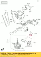 13002Y003, Kawasaki, pin-piston kvf300ccf kawasaki  brute force kvf 300 2012 2013 2015 2016 2017 2018 2020 2021, Novo