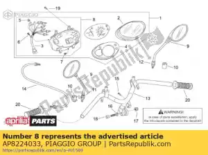 Piaggio Group AP8224033 coffret + câblage - La partie au fond