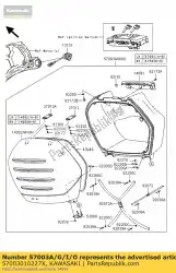 Aquí puede pedir bag-assy, ?? Rh, body blk + cov de Kawasaki , con el número de pieza 57003010227X: