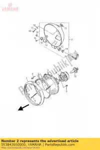 yamaha 5Y3843950000 anel, retenção - Lado inferior