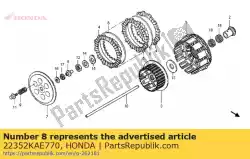 stuk, koppeling lifter van Honda, met onderdeel nummer 22352KAE770, bestel je hier online: