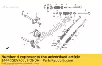 14440GEV760, Honda, Arm comp., ex. klep rocker honda nps 50 2005 2006 2007 2008 2009 2010 2011 2012, Nieuw