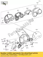 110541786, Kawasaki, soporte, tapa del medidor kawasaki gtr  c a e 1400gtr abs zg1400 kact 1400 , Nuevo