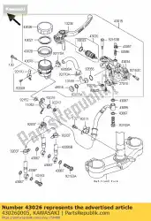 Qui puoi ordinare freno a disco zx636-c1h da Kawasaki , con numero parte 430260005: