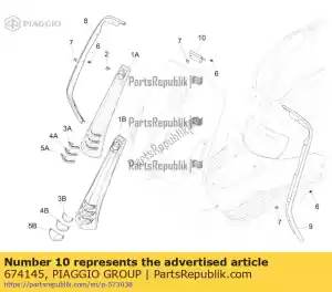 Piaggio Group 674145 centralna kraw?d? tarczy - Dół