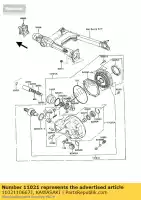 1102110667J, Kawasaki, case-assy,final gear, kawasaki vn  a vn750 twin 750 , New