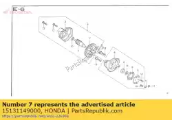 Aquí puede pedir engranaje, accionamiento de bomba de aceite (35t) de Honda , con el número de pieza 15131149000: