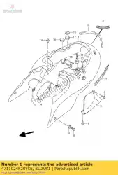 Aquí puede pedir cubierta comp, fram de Suzuki , con el número de pieza 4711024F20YC6: