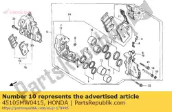 Tutaj możesz zamówić zestaw padów fr. Od Honda , z numerem części 45105MW0415:
