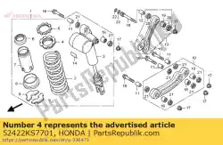 Aqui você pode pedir o ajustador, mola em Honda , com o número da peça 52422KS7701: