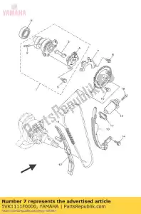 yamaha 5VK1111F0000 plate - Bottom side