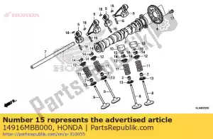 Honda 14916MBB000 cale, poussoir (1.575) - La partie au fond