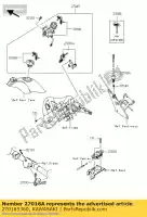 270165360, Kawasaki, conjunto de bloqueio, assento vn1700e9f kawasaki vn 1700 2009 2010 2011 2012 2013 2014, Novo