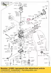 Here you can order the arm kx250t7f from Kawasaki, with part number 210830035: