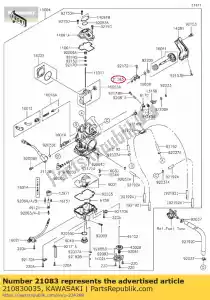 kawasaki 210830035 arm kx250t7f - Bottom side