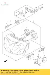 lens van Suzuki, met onderdeel nummer 3611208F00, bestel je hier online: