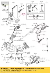 Tutaj możesz zamówić wirnik, blokada, korek zbiornika zr1000fef od Kawasaki , z numerem części 210075078: