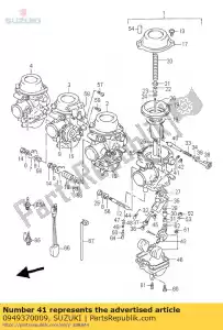 Suzuki 0949370009 jato, ar, 0,7 - Lado inferior