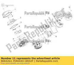 Ici, vous pouvez commander le couverture sx auprès de Piaggio Group , avec le numéro de pièce B064263: