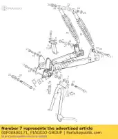 00F00800171, Piaggio Group, Béquille pivot broche derbi variant variant courier benelux e variant courier e variant revolution e variant start courier e 50 1998 1999 2003 2004 2007, Nouveau