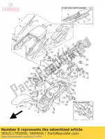 5EA2117E0000, Yamaha, beugel, achterlicht yamaha xjr 1300 1999 2000 2001 2002 2003 2004 2005 2006, Nieuw