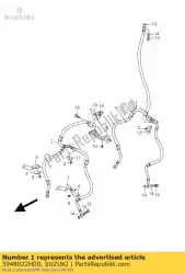 Aqui você pode pedir o mangueira, freio dianteiro em Suzuki , com o número da peça 5948022H00: