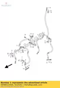 Suzuki 5948022H00 w??, hamulec przedni - Dół