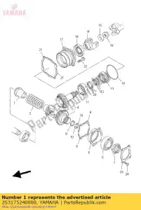 yamaha 2S3175240000 holder - Bottom side