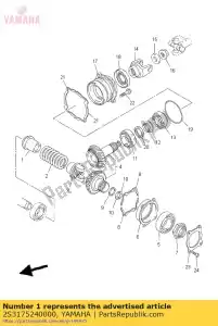 yamaha 2S3175240000 poseedor - Lado inferior