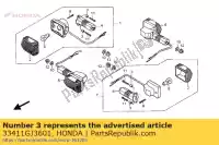 33411GJ3601, Honda, col, 4,5 mm honda nsr  s cb sport nx transcity r f twin x nsr50s nx125 cb500 cb500s nsr125r 50 500 125 , Nouveau