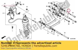 kraag a, kussenarm van Honda, met onderdeel nummer 52463MAW760, bestel je hier online: