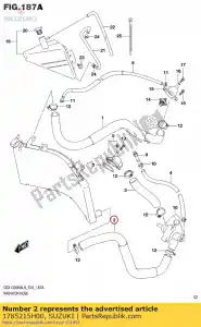 suzuki 1785215H00 mangueira, radiador o - Lado inferior