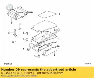 bmw 61351459782 bracket, control unit - Bottom side