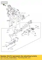 921731278, Kawasaki, braçadeira br250eff kawasaki z 250 2015 2016, Novo