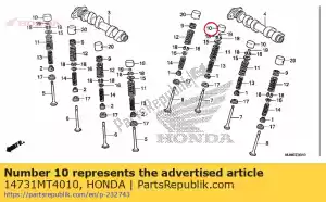 honda 14731MT4010 lifter, klep - Onderkant