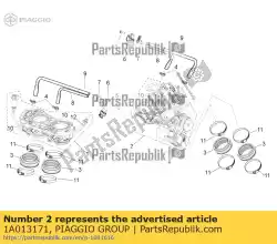 Tutaj możesz zamówić tylny korpus przepustnicy od Piaggio Group , z numerem części 1A013171:
