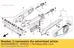 Honda 06406MBBE02 zestaw ?a?cucha, nap?d - Dół