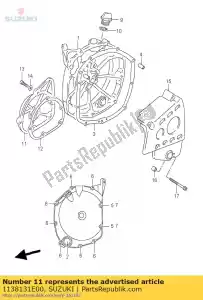 suzuki 1138131E00 couverture, signal - La partie au fond