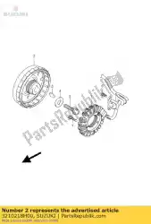 Aqui você pode pedir o conjunto do rotor em Suzuki , com o número da peça 3210218H00: