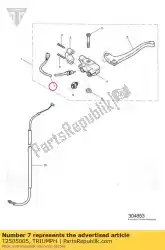 Here you can order the switch assembly from Triumph, with part number T2505005: