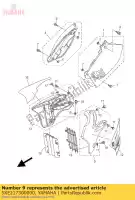 5XE217300000, Yamaha, capot latéral assy 3 yamaha yz 125 250 2004 2005 2006 2007 2008 2009 2010 2011 2012 2013 2014, Nouveau