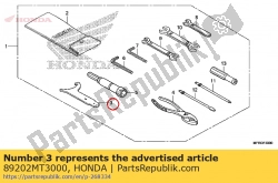 Aquí puede pedir llave inglesa de Honda , con el número de pieza 89202MT3000: